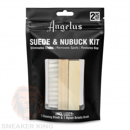 Щітка з гумкою для чищення замші та нубука Angelus nubuck & suede kit made in USA